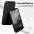 LAUDTEC Silicone Kickstand Case for iPhone X/XS - Flexible Soft Liquid Silicone Cover with Hand Strap and Metal Stand