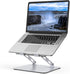 Gogoonike Laptop Stand for Desk, Adjustable Laptop Riser, Metal Foldable Computer Stand Holder