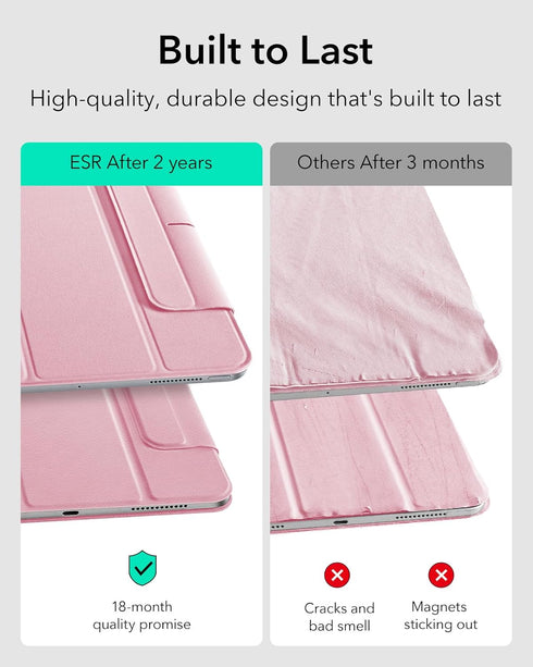 ESR 13 Inch (M5/M4) 2025/2024, for iPad Pro Case Powerful Magnetic Attachment, Slim Trifold Stand Case, Supports Pencil