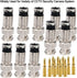 VFLTOOL 20PCS BNC Compression Connector 75 Ohm Coupler with Copper Pin for RG58-59 Crimper Video Plug Extension Coaxial