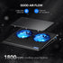 TECKNET Laptop Cooling Pad for 12"-15.6" Laptops, Adjustable Gaming Laptop Cooling Stand with 2 USB Powered Fans for