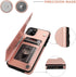 OT ONETOP Wallet Case for iPhone 11 Pro Max, Rose Gold, PU Leather, Card Holder, Kickstand, Shockproof Cover, 6.5 Inch