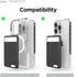 elago Magnetic Wallet Card Holder 2-Cards Compatible with MagSafe for iPhone 15, iPhone 14, iPhone 13, iPhone 12 Series - Secure Phone Wallet, Long Last Silicone, Scratch and Damage Protection