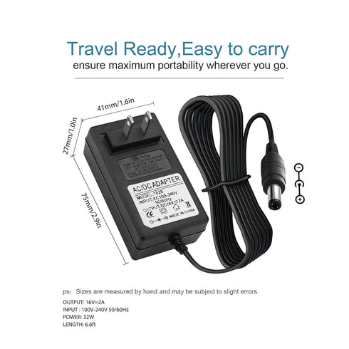 16V 2A AC DC Power Supply Adapter for Altec Lansing IMW888 IMW888s IMW645 IMW778 IMT804N Wireless Bluetooth Speaker