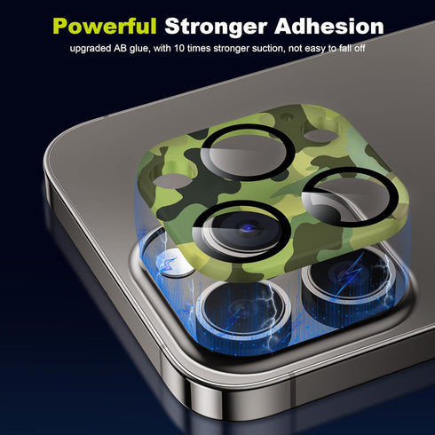 WSKEN Matte Alloy Camera Lens Protector for iPhone 15 Pro/Pro Max, 9H Tempered Glass, Shatterproof, Scratch Resistant,