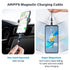 4 Pack Magnetic Charging Cable (3.3ft/6.6ft/6.6ft/10ft) - 540 Rotating, 3-in-1 Nylon Braided for Micro, Type C,