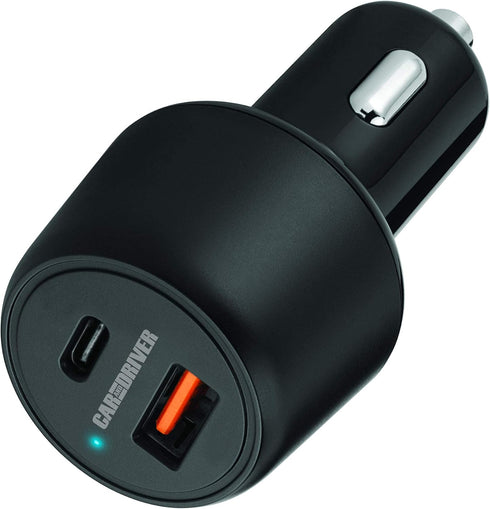 Car and Driver USB C 48W Car Charger Adapter with Fast Power Delivery (PD) Port, Dual Charger for iPhone