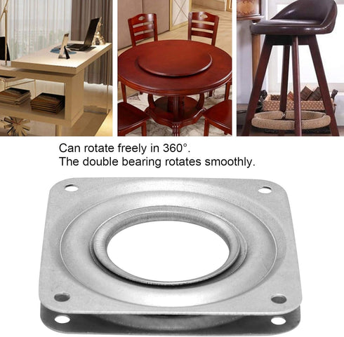 Heavy Duty Rotating Bearing Turntable Table Round Plate 360 Degrees Rotation Turntable Bearings for Furniture(72mm)