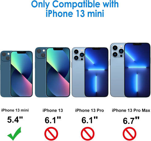 JETech Screen Protector for iPhone 13 mini 5.4-Inch with Camera Lens Protector, Easy-Installation Tool, Tempered Glass Film, 2-Pack Each