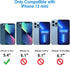 JETech Screen Protector for iPhone 13 mini 5.4-Inch with Camera Lens Protector, Easy-Installation Tool, Tempered Glass Film, 2-Pack Each