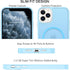 BENTOBEN Translucent Matte Magnetic Phone Case for iPhone 11 Pro, 5.8 inch, Light Blue, Compatible with MagSafe