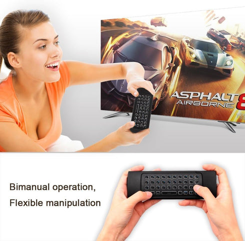 Air Mouse MX3 Pro Backlit Mini Keyboard Remote Control, Mini Wireless Keyboard & IR Learning Air Mouse