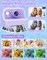 Instant Print Camera for Kids, Christmas Birthday Gifts, Dual Camera 1080P Digital Toys for Ages 4-10 with 32GB Card