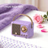 heetipuk Purple Retro Bluetooth Speaker, Versatile Decor Beauty Meets Function, Cute Speaker with Crystal Clear Sound
