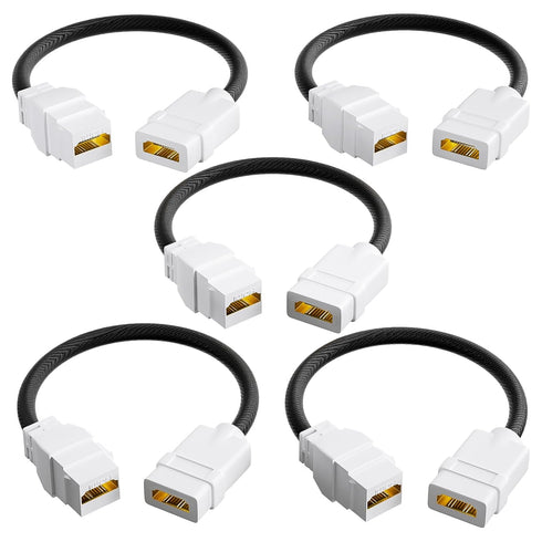 VCELINK HDMI 2.1 Keystone Jack and Coupler 7.09 in, Female to Female