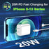 iPhone Fast Charger Cable,Fast Charger iPhone 20W PD USB C Wall Charger Type C Power Adapter Lightning Cable Fast Charging Plug Compatible with iPhone 14/13 Pro/12/11/XS/Max/XR/X/8 Plus/SE 2022,iPad
