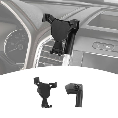 F150 Dash Phone Mount Holder, 360° Dashboard Mobile Cell Phone Holder for Ford F150 2015-2020 Black