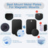 OWLKELA Mount Metal Plate for Phone Magnet - Car Mount Holder Cradle with Adhesive, 10 Pack Black