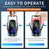 YTUEUEOY 15W Wireless Car Charger Mount Automotive Electric Induction Wireless Charger Car Auto Clamping Car Phone