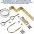 HEVIDUBANA 2 Sets 18 Antenna Mast Chimney Mount Bracket, Z-Type Antenna Pole Mounting Clamp for Chimney up to Feet