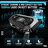 Motorcycle Bluetooth 5.4 Headset with LCD Screen, 2 Mic Helmet Speakers, 48h Music & FM, Waterproof Noise Reduction