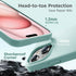 Cordking iPhone 15 Plus Case, Silicone Ultra Slim Shockproof Protective Phone Case, Mint Green