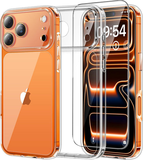 TAURI for iPhone 17 Pro Case, Full Camera Protection with Screen Protector, Anti-Yellowing