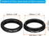 PATIKIL 30mm-25mm Metal Step Down Ring, Camera Lens Filter Adapter Ring Aluminum Filter Adapter Ring for Camera Lenses Hood, Black