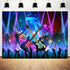 Rock and Roll Party Decorations Backdrop, Music Theme Birthday Photography Studio Props 10X8FT