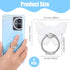 WJIAAA 4Pcs 3 360 Transparent Butterfly Phone Ring Holder Grip, Clear Cell Phone Ring Holder Stand with Diamonds