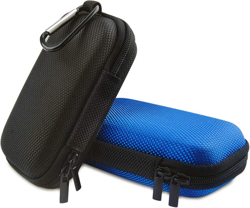 HOOTEK Hard Drive Hard Case, 2Pack Portable EVA Shockproof Carrying Cases for Earbuds Headphones with Zipper