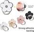 KINMINGZHU 4pcs Flower,360 180Angle Cell Phone Ring Stand,Cell Phone Ring Holder Rotate and Adjustable Metal Finger