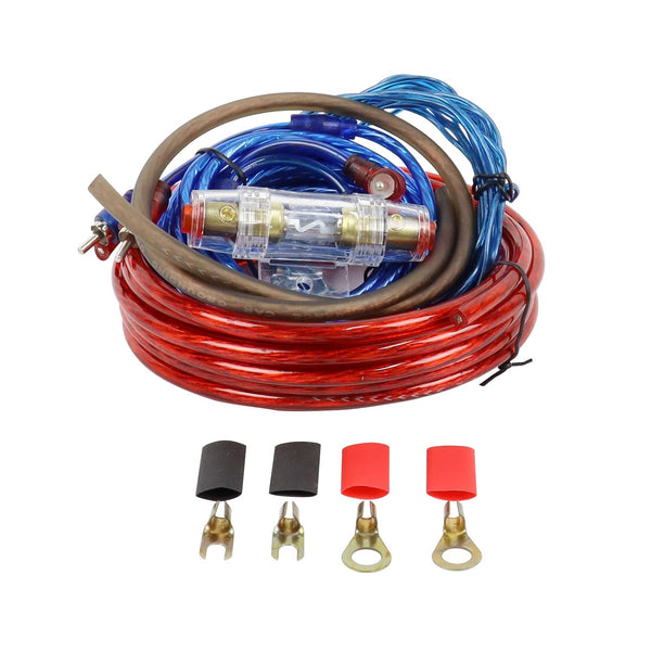 12 Gauge Amplifier Wiring Kit - 12 AWG Car Audio Complete Install Kit with RCA Interconnect Cables