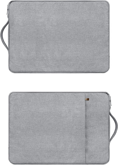 RAINYEAR 14 Inch Laptop Sleeve Case, Handbag with Handle Strap for Chromebook, Gray
