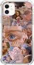 Aesthetic Iconic Painting Art Case for iPhone 11, Renaissance Old Painting Collage TPU Bumper Cover for Teens Men Women