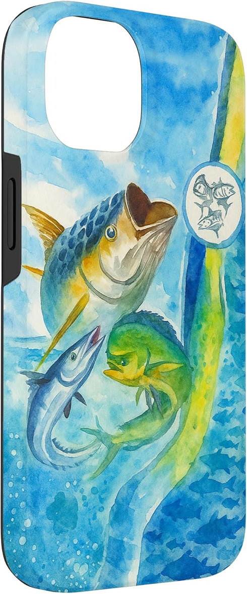 Wahoo Mahi Mahi and Tuna 14 Wahoo, Mahi Mahi and Tuna Fishing Case for iPhone
