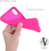 kwmobile Case Compatible with Apple iPhone Xs, Slim Protective TPU Silicone Phone Cover in Neon Pink