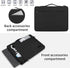 Laptop Sleeve Case 13.3-14 Inch, Waterproof Durable Bag for MacBook Air/Pro, HP/Asus/ThinkPad, Black