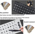 3 PCS Hebrew Keyboard Stickers for Laptop, Black Background with White Lettering for Computer Notebook Replacement