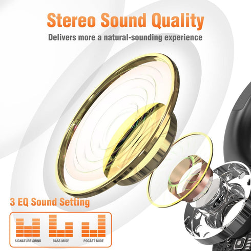 Wireless Bluetooth Earbuds for Small Ears, Canal Running Headphones with Microphone, IPX7 Waterproof, Noise Isolation