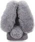 Rabbit Case for LG Stylo 6, Cute 3D Bunny Ears Soft Furry Hairball Protective Skin Cover for Women Girls - Grey
