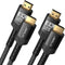 JSAUX 8K HDMI Cable 2.1 2 Pack 10ft, 48Gbps Ultra High Speed