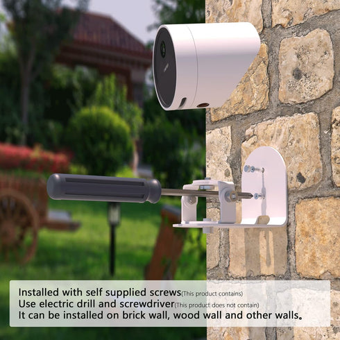Metal Wall Mount for SimpliSafe Outdoor Camera, Anti-Drop, 360 Degree Adjustment Swivel Mount Bracket