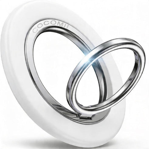 COCOMII Magnetic Phone Ring Holder for MagSafe, 360 Rotation Finger Grip Stand, Matte