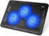 havit HV-F2056 Laptop Cooler Cooling Pad, Slim Portable USB Powered, Black/Blue