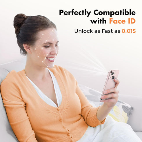 UNBREAKcable iPhone 15 Screen Protector 3-Pack, Shatterproof Tempered Glass, 9H Hardness, Easy Install, Full Coverage.