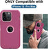 for iPhone 15 Pro Max Case, with Built in Screen Protector Heavy Duty Drop Protection, Full Body Rugged Shockproof Dust Proof Protective Phone Cover for Apple iPhone 15 Pro Max 6.7” (Wine/Pink)