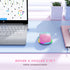 Wireless Mouse Jiggler, Rechargeable Moving Mouse with Undetectable Random Movement, Gradient Pink