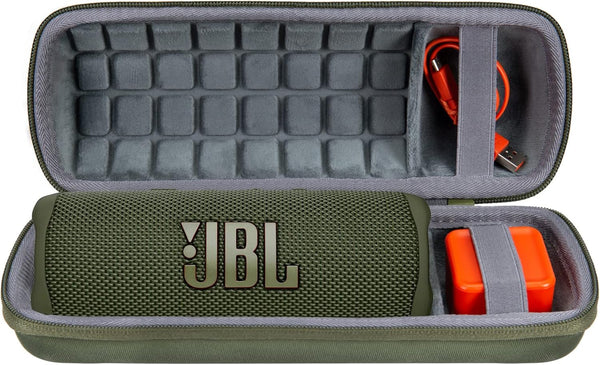 co2CREA Hard Travel Case for JBL Flip 6 FLIP 5 Waterproof Portable Bluetooth Speaker (Green)