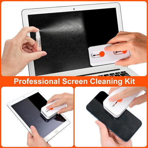 Alatinlamp Keyboard Cleaner Laptop Cleaning Kit, Keyboard Cleaning Kit with Retractable Keyboard Brush
